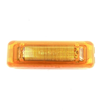 Truck-Lite 19 Series, Led, Yellow Rectangular, 4 Diode, Marker Clearance Light, P2, Fit N Forget M/C, 12V 19350Y